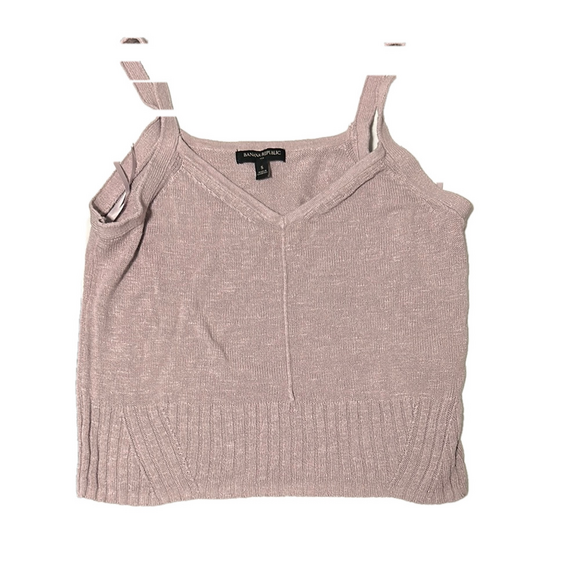 Banana Republic Pink Knit Tank Top - Picture 1 of 6